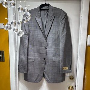 Stacy Adams Charcoal Checkered Blazer